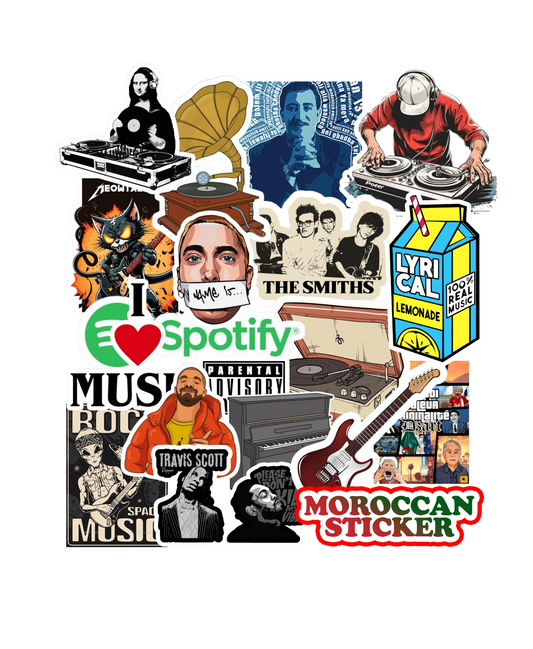 20 PCS MUSIC STICKERS