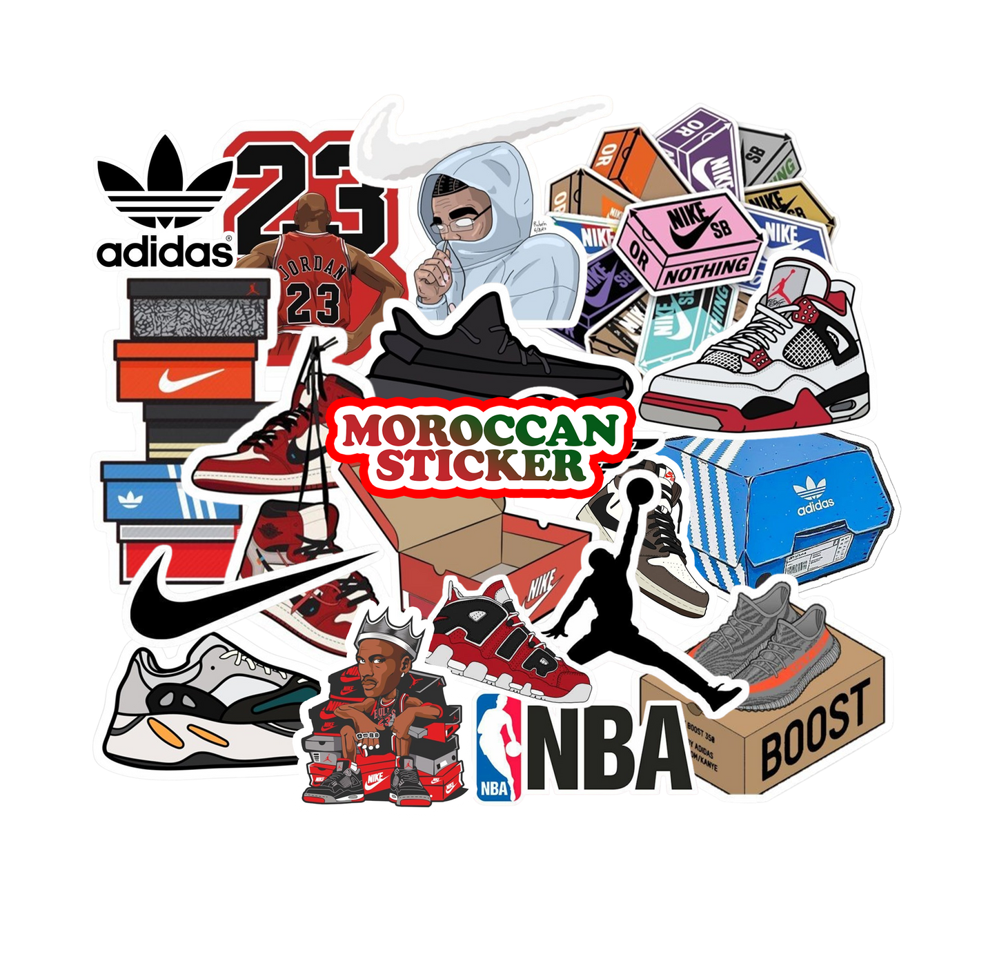 20 PCS NIKE&ADIDAS STICKERS