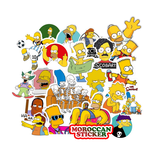 20 PCS THE SIMPSONS STICKERS